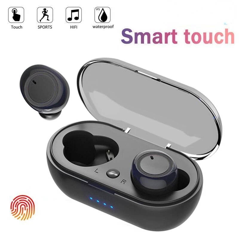 Y50 TWS Wireless Bluetooth Headset Bluetooth Headphones Gaming Headset Microphone in-ear Wireless Earbuds for Xiaomi Earphones