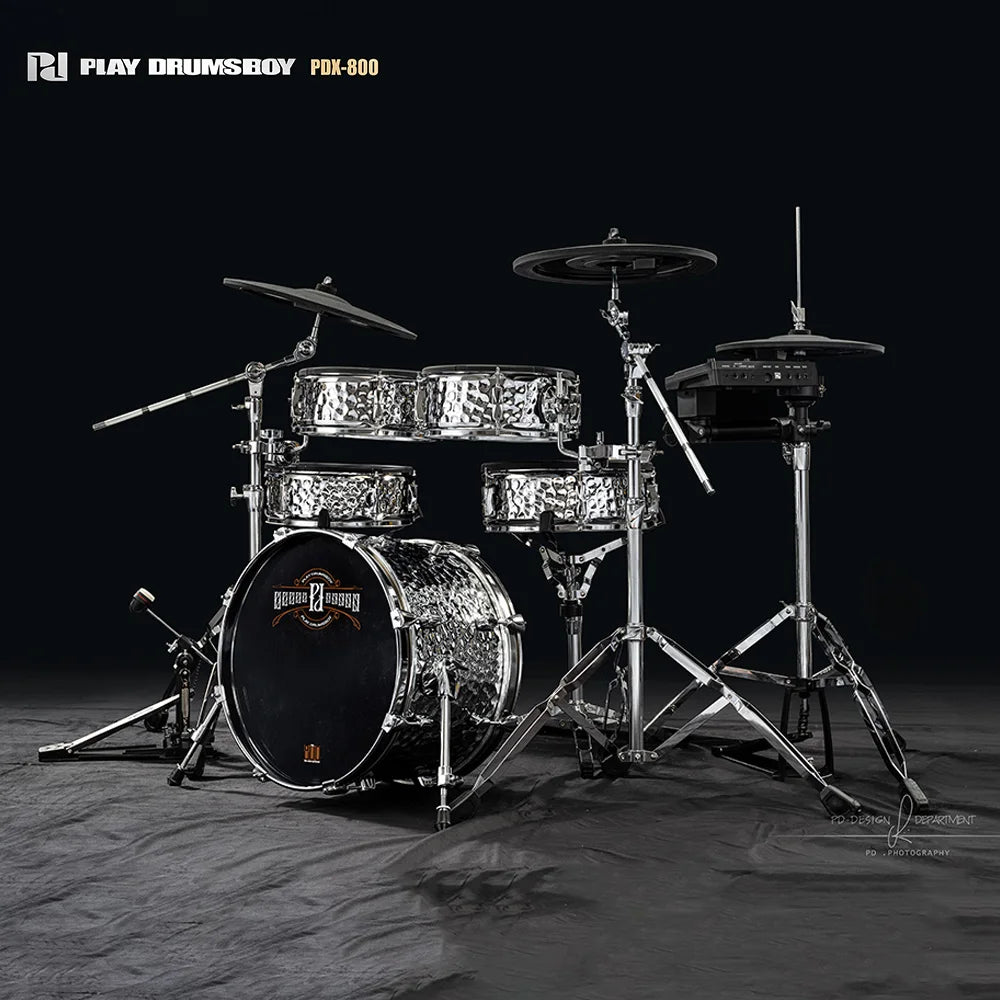 PD Electronic Compact Portable 10/12 Inch Double Layer Metal Mesh Pads OEM Bass Drum For Stage Studio Use Wholesale