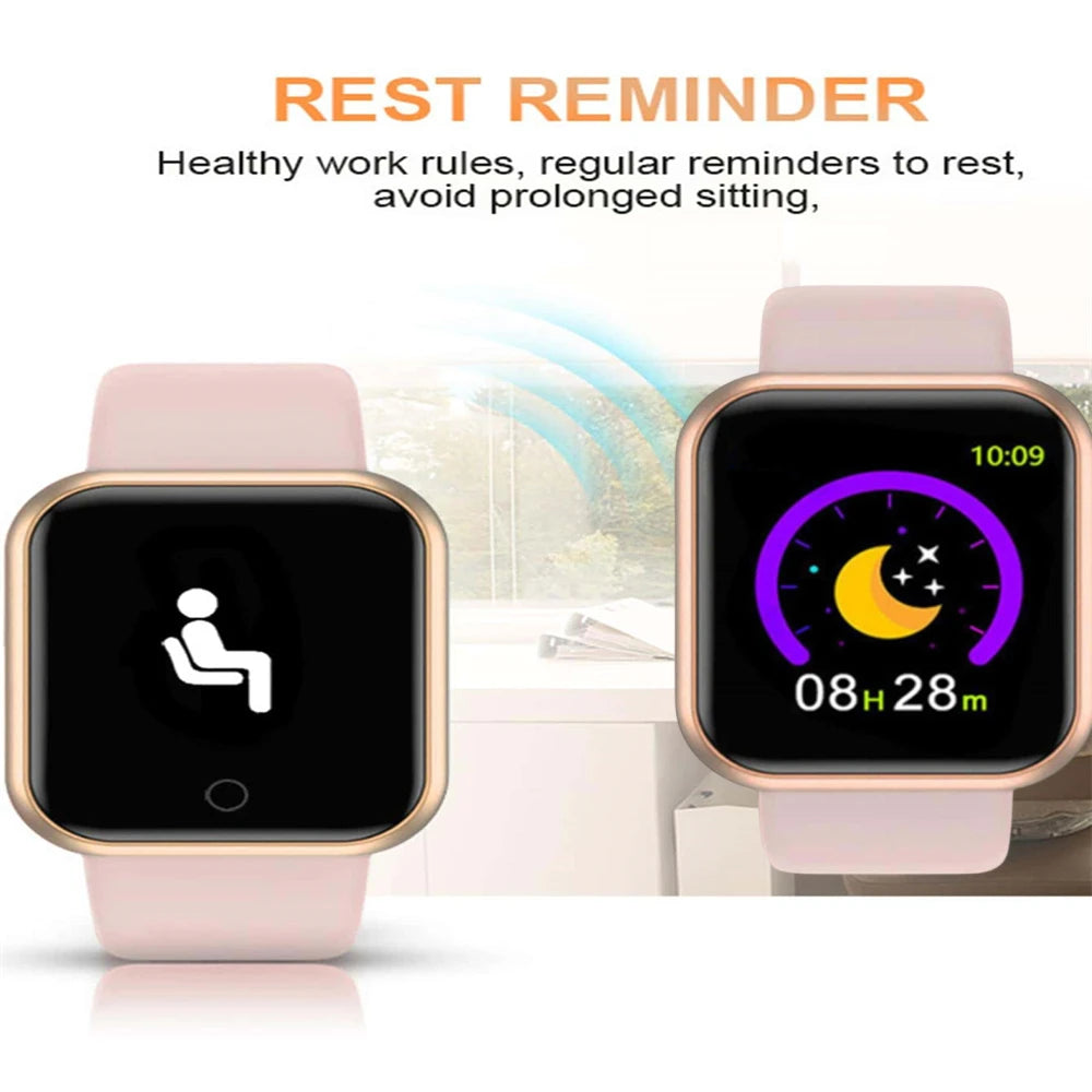 Men Smart Watches Color Screen Bluetooth Woman Fitness Sport Bracelet Health Sleep Monitor Electronic Clock Smartwatch Alarm Y68