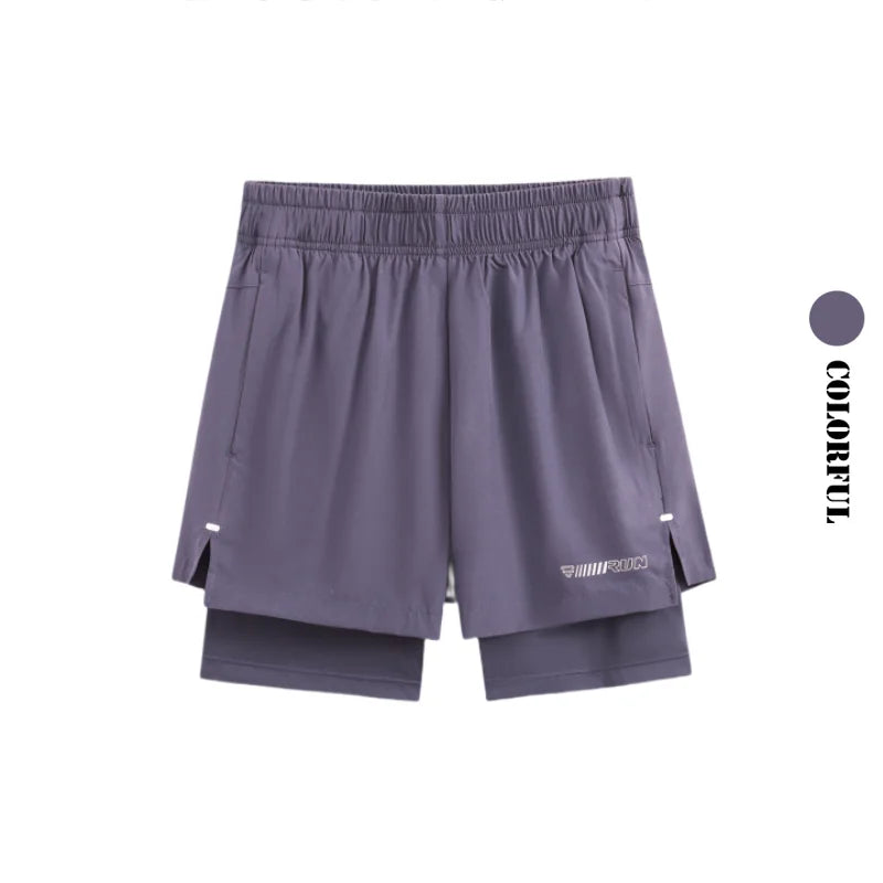 DRUR Women Running Shorts High Waist Quick Dry Gym Yoga 2 in 1 Athletic Shorts With Pocket Summer Workout Short Sportswear New