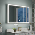 48" X 30" LED Medicine Cabinet with Mirror, 3X Magnifiying Mirror Cabinet, Defogging/Dimmable Bathroom Mirrored, Customized