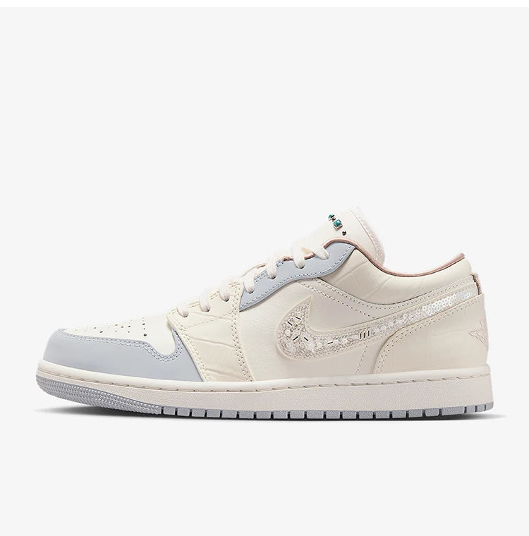 Nike genuine Air Jordan 1 Low Women's Durable Sports Shoes IH7323-100
