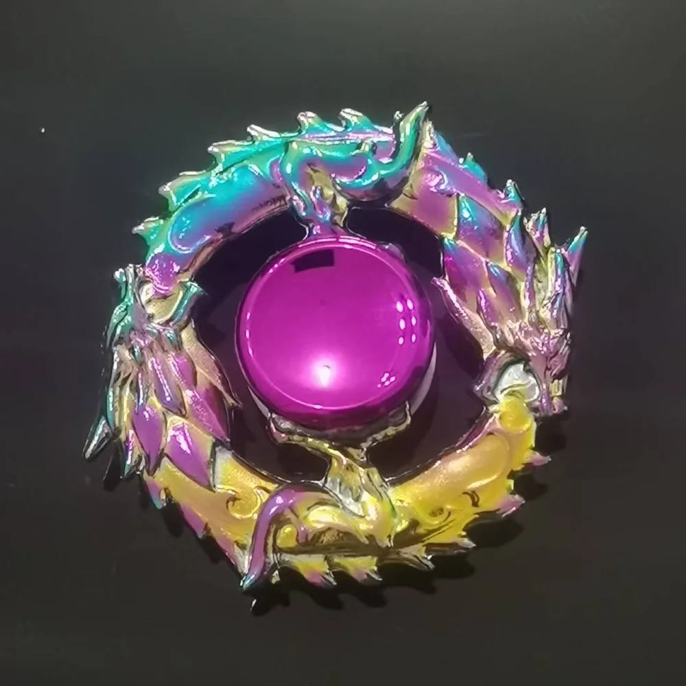 New Style Colorful Alloy Fidget Spinner Gradient Color R188 Mute Bearing EDC Metal Hand Spinner Adult Stress Relief  Fidget Toys