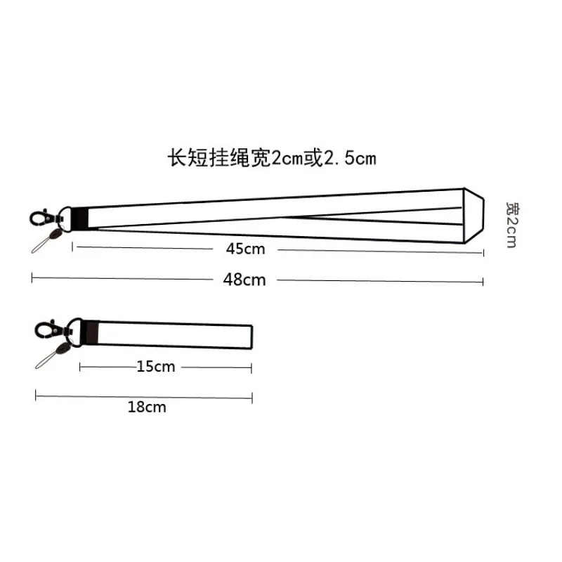Cartoon Narutos Japanese Anime Lanyard Neck Strap Kakashi Keychain for Pendant Fashion Key Ring Cosplay Accessories Gifts
