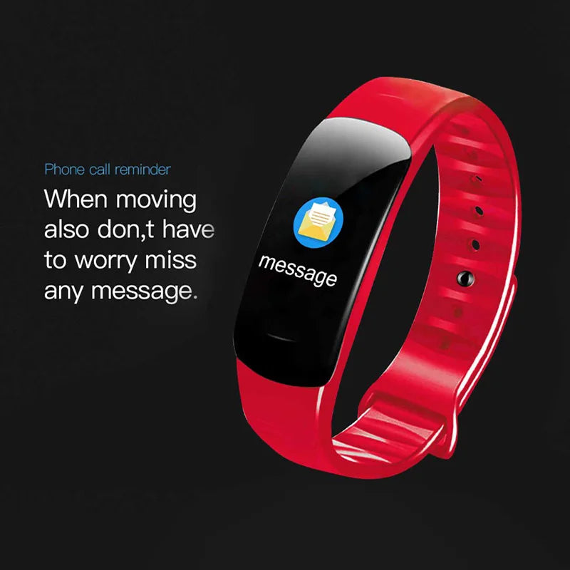 Lenovo C1 Plus Smart Watch Men Women Bluetooth Step Counting Sports Bracelet Fitness Tracker Heart Rate Blood Pressure Sleep