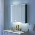 30" X 30" LED Mirrored Medicine Cabinet, Medicine Cabinets with Lights for Bathroom, Defogging Function Mirror, Customized