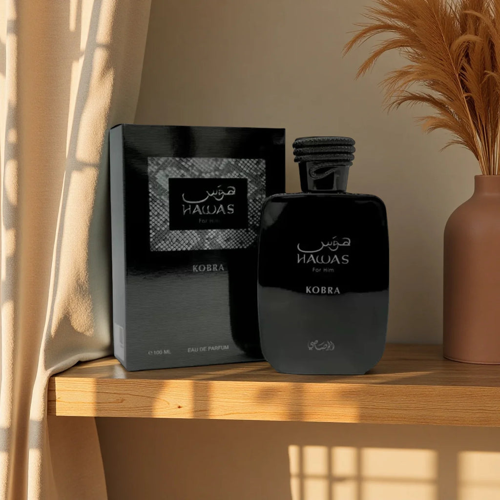 Rasasi Hawas kobra Men's EDP Spray 3.38 Oz Edp Spray Perfume Fragrance for Men
