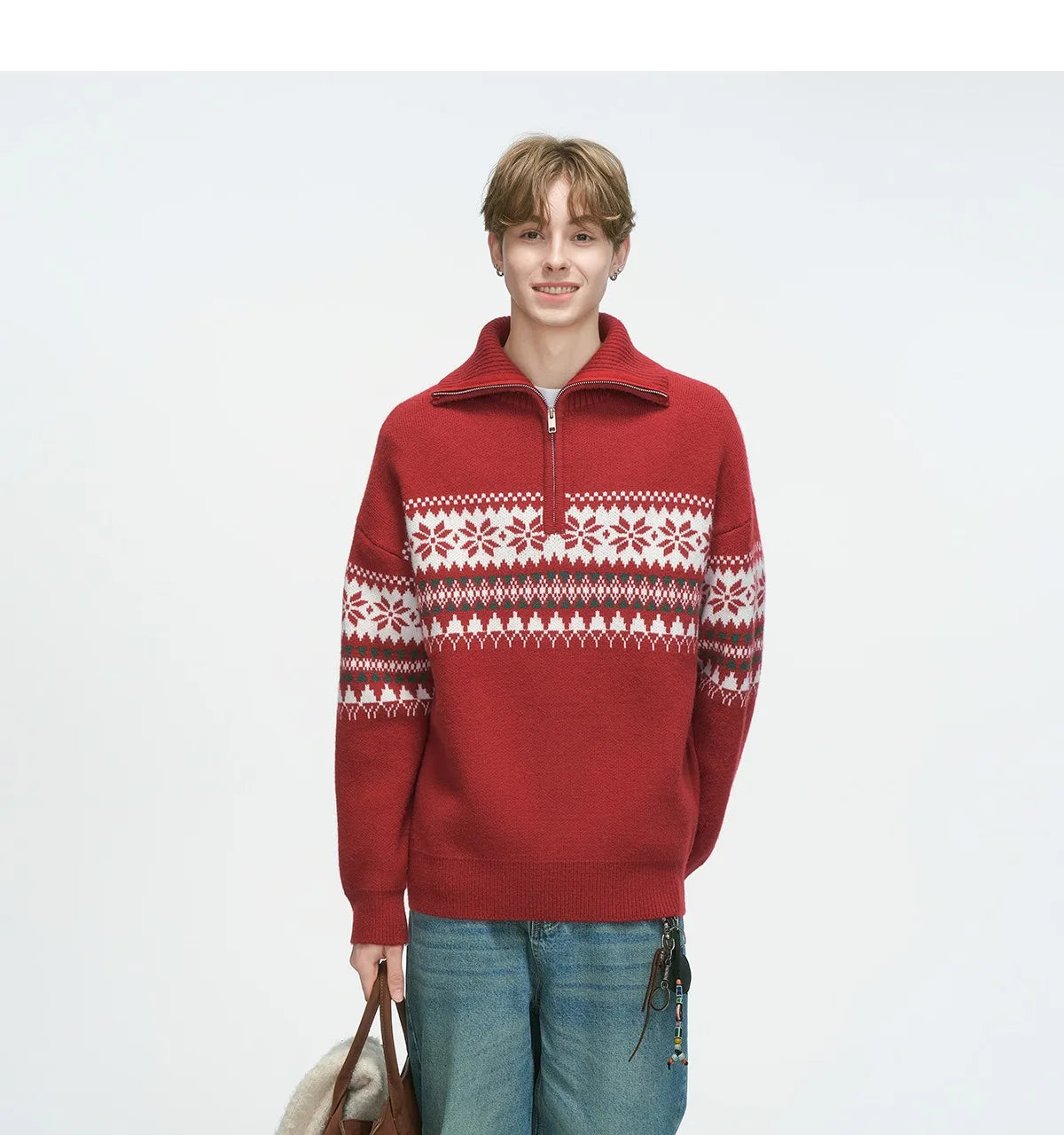 Fur Collar Pullovers Anime Mens Plaid Checkered Pattern Traditional Classic Autumn Winter Business Office School Preppy Style OL