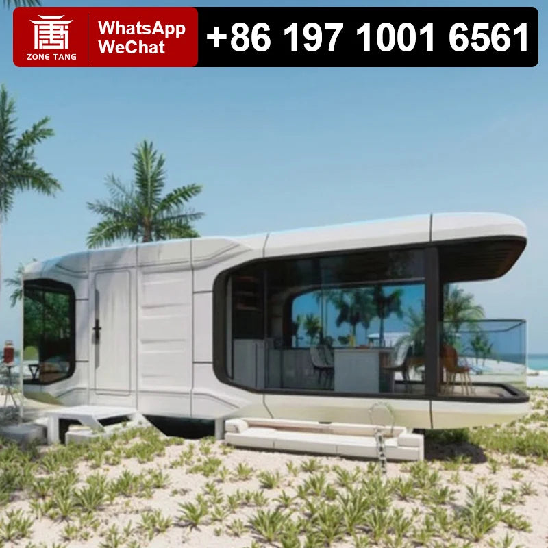 Space Capsule House Factory Prefabricated Holiday Home Low Cost Modular Residential Houses Wind Resistance Thermal Insulation