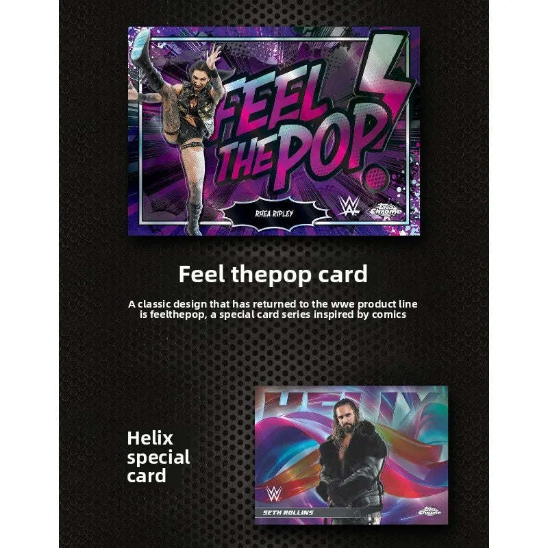 Chrome WWE Trading Cards Mega Box Genuine Collectible Mystery Box Hobby Gifts for Boys Girls Kids Birthday Christmas Presents