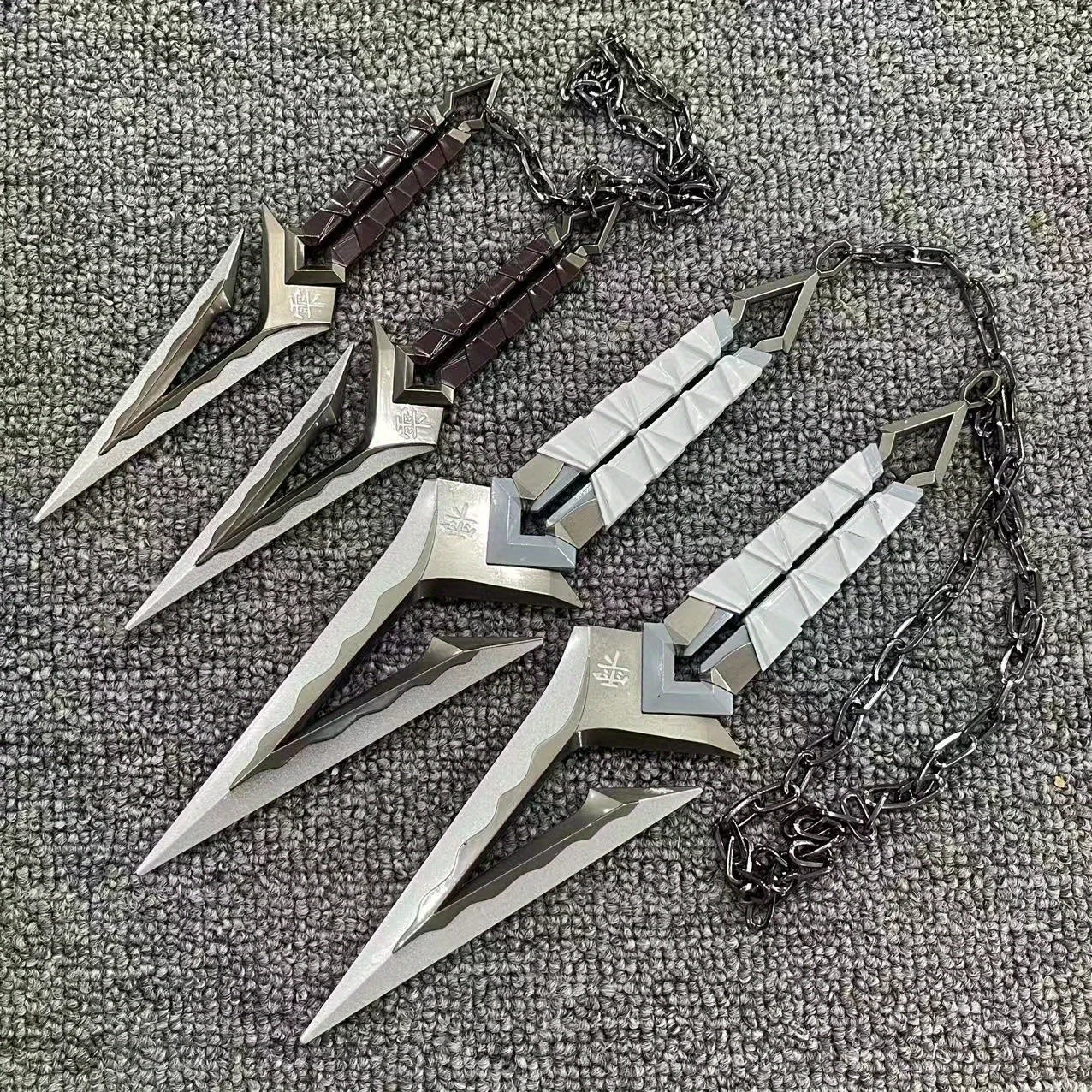 6/8.6inch Valorant Ninja Star Katana Metal Sword Kunai Anime Cosplay Prop Real Size Japanese Katana Original Samurai Sabre Toy