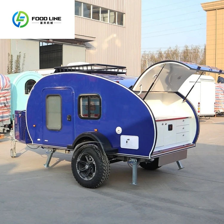 Small Car House Off-road Camping Teardrop  Travel Trailer Caravan Motorhome Camper Van Mini RV Caravan for Sale Malaysia