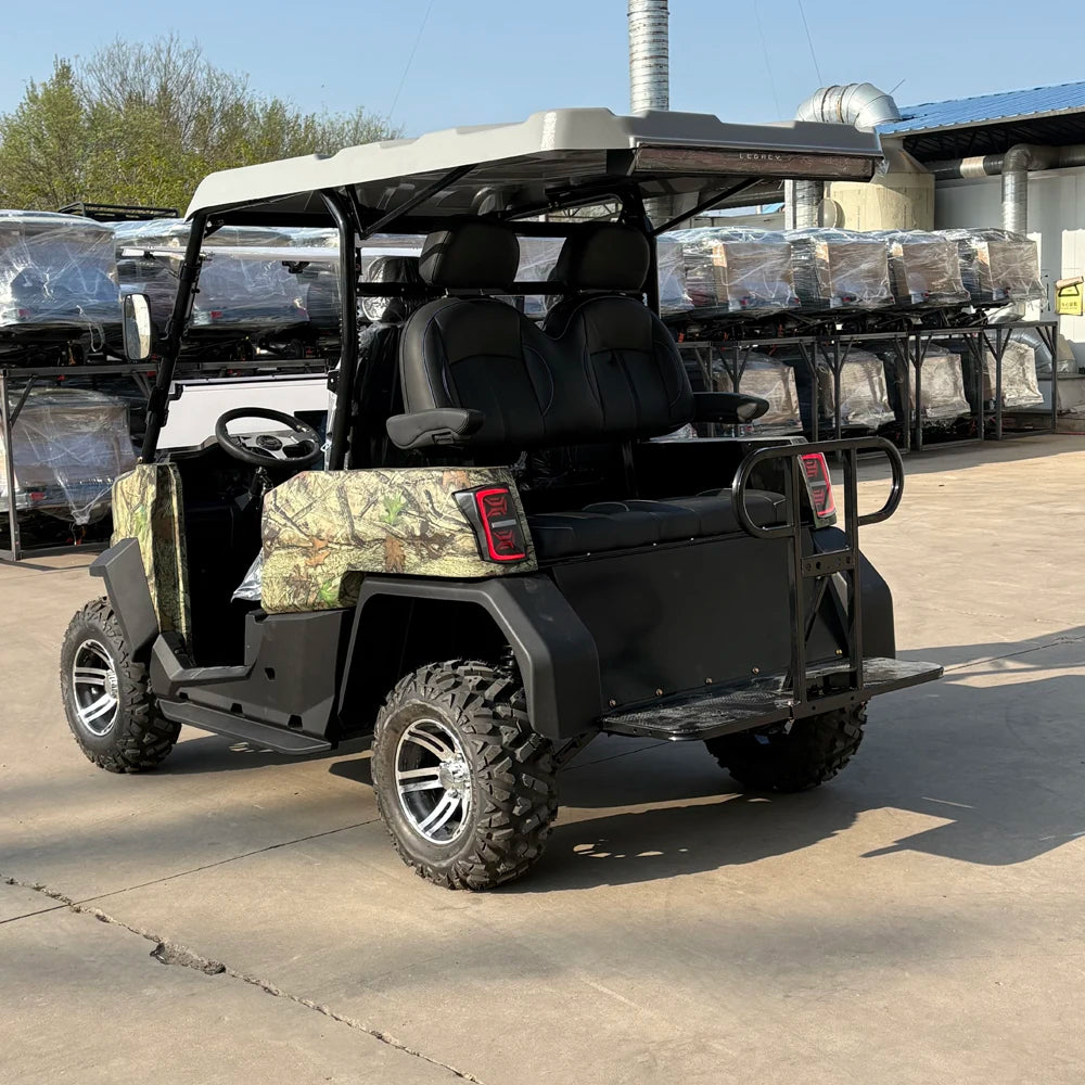 4WD Brand New Utility Vehicle Hunting UTV 4 Seater Golf Car Buggy 10KW 72V Lithium Battery Club Car Off Road Electric Golf Cart