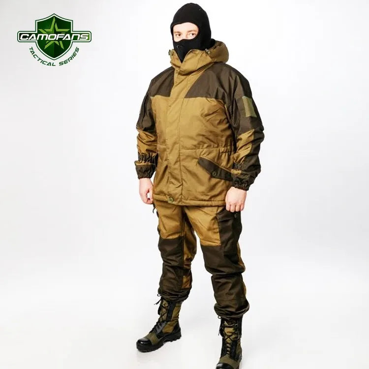 Hunting Clothes Set Gorka-3 Russian Mountain Tactical Suit Горка Camo Combat Uniform Men Outdoor Training Jacket Clothing Suits