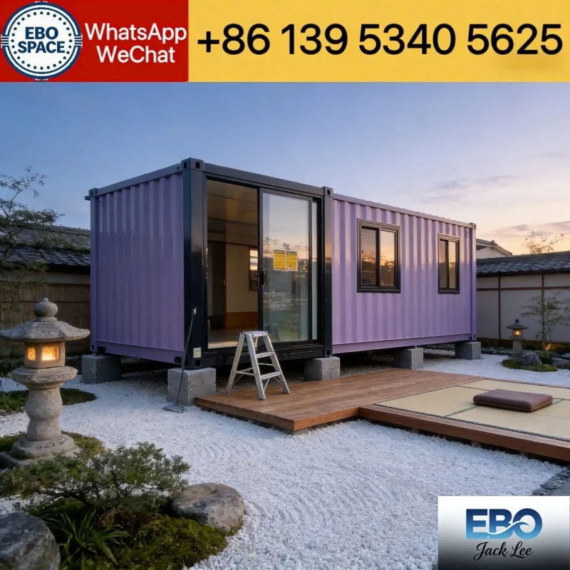 Modify Shipping Container Houses Expandable 20ft Mobile Home Portable Worker Camp Cabin Temporary Office Housing Unit