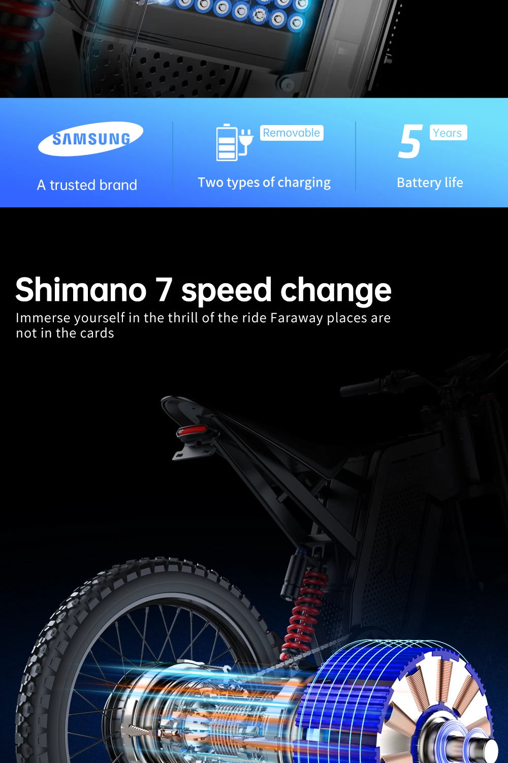 EKX X21 Max Electric Motorcycles 6000W Brushless Gearless Motors 60V30AH Lithium Battery Speed 85Kmh Adult Off Road MTB Ebike