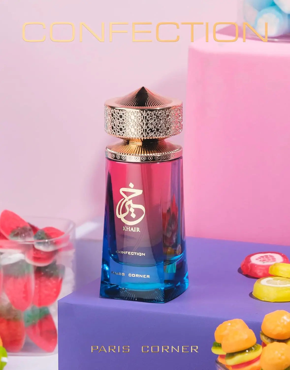 Khair Confection EDP 3.4 Fl Oz Sweet Candy Scent Perfume Paris Corner Luscious Pear Whipped Cream Indulge for Men & Women