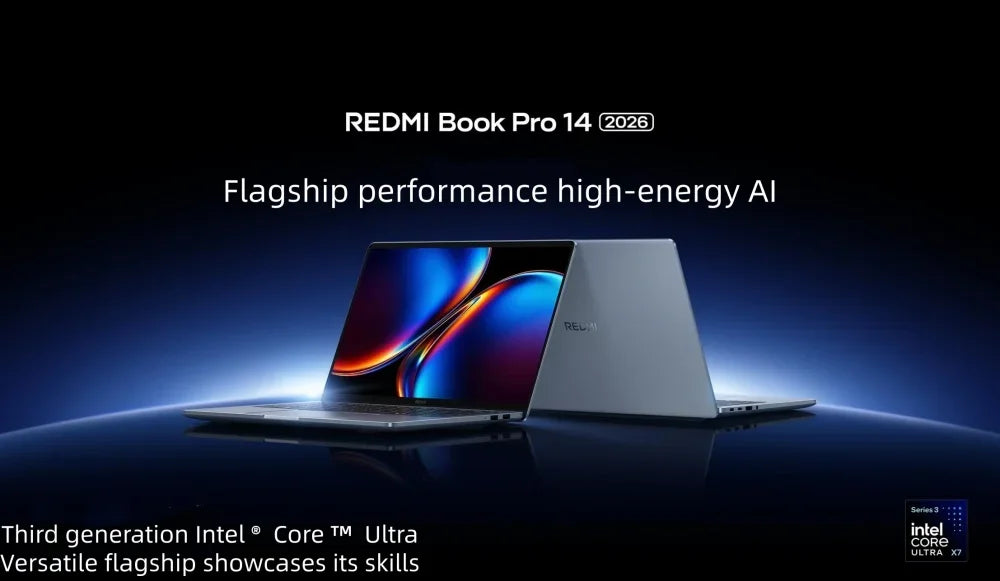 2026 New Xiaomi REDMI Book Pro 14 Laptop Ultra5-338H/Ultra7-358H 32GB+1TB 14inch 2.8K 120Hz Screen Blue Notebook Xiaomi