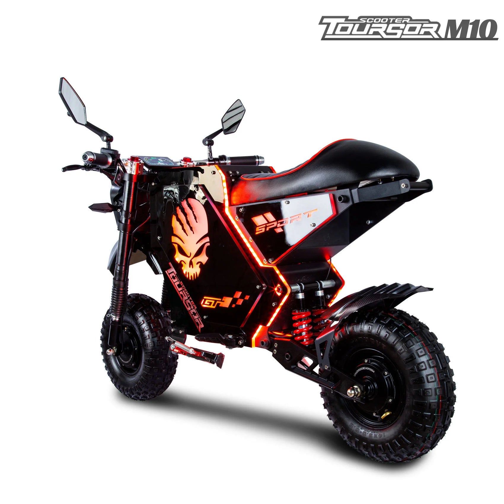 M10 dual-drive high-power electric off-road bike 10000W72V50AH 14-inch wide tire high-performance electric off-road motorcycle