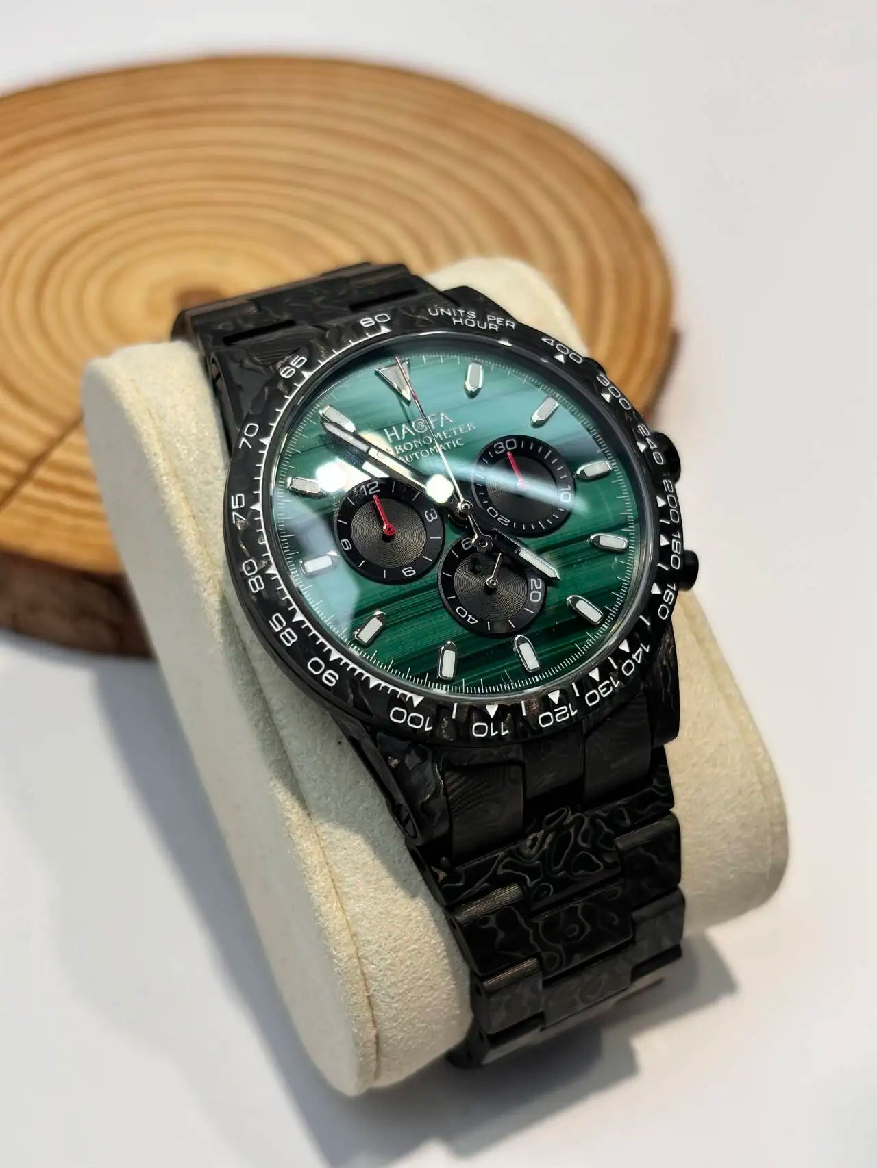 Haofa Watch for Men Full Carbon Fiber Chronograph Automatic Mechanical Watch Sapphire Waterproof Wristwatch Multifunction 2366-1