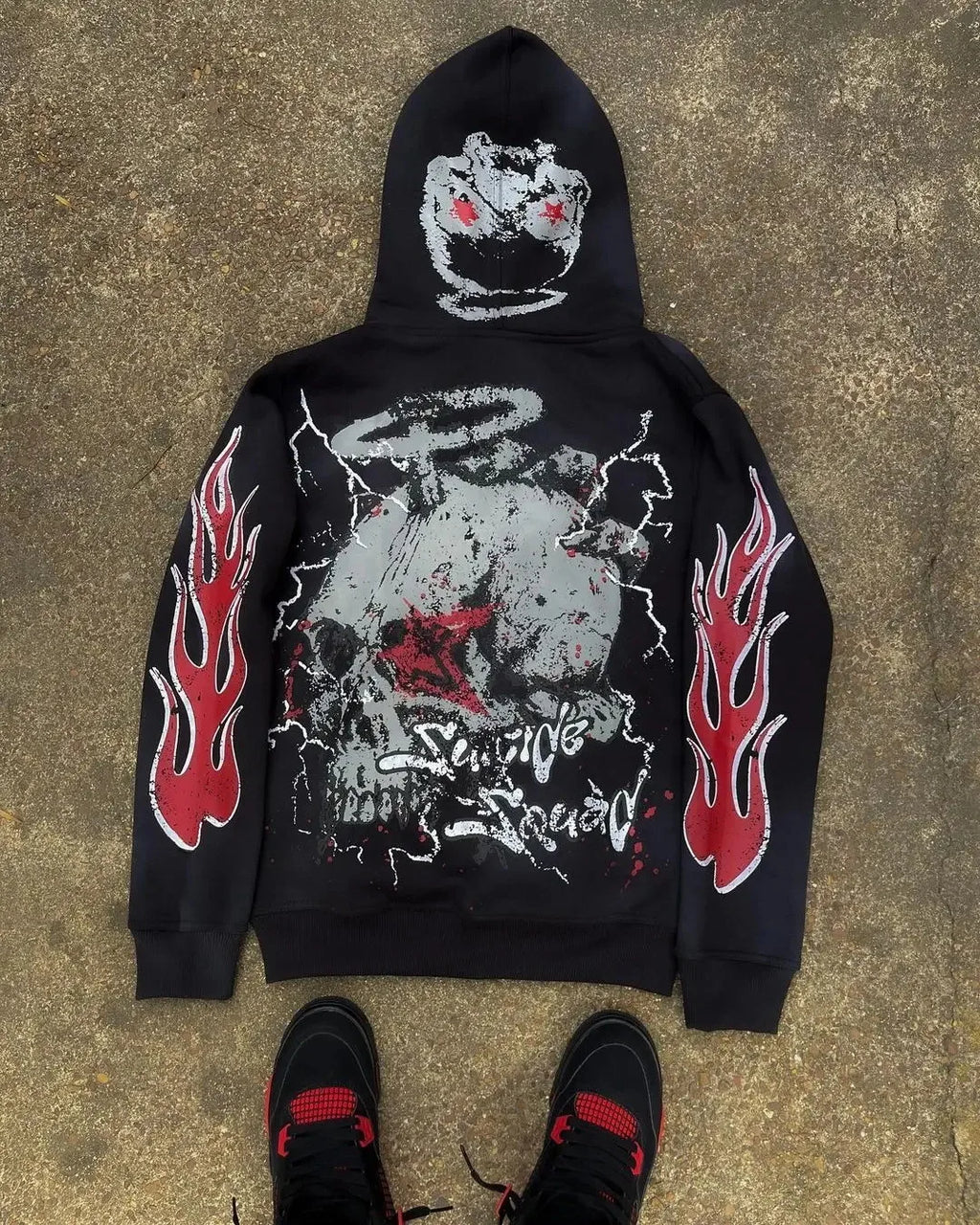 6XL Y2K Cartoon Graphic Hoodies For Man, Hiphop Anime Zipper Mans Hoodie, Woman Oversized Crop Tops
