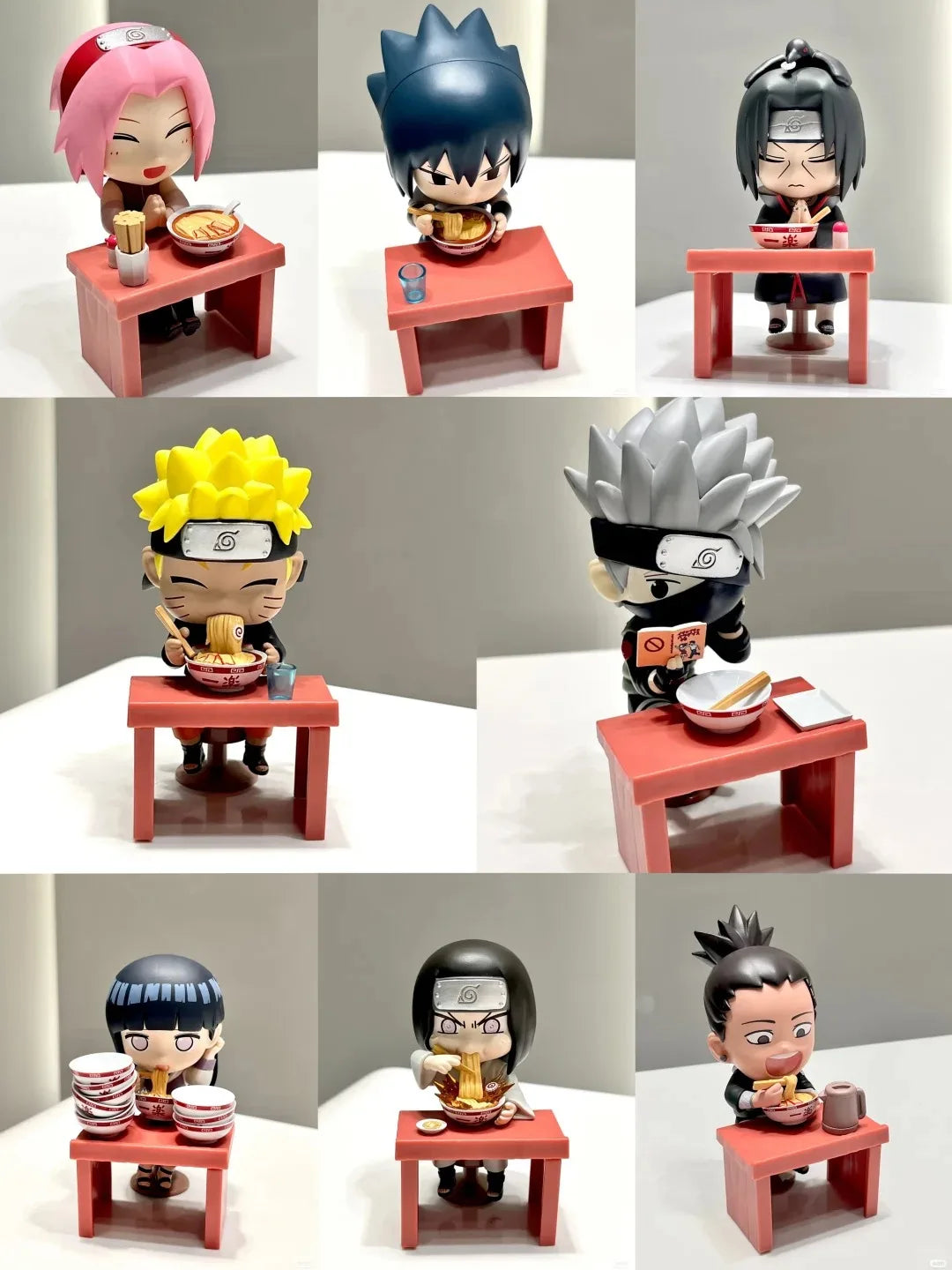 New In Stock Genuine Bandai Naruto Breeze Ramen Lamian Noodles Theme Blind Box Handmade Ornament  Gift Naruto Sasuke Model Toys