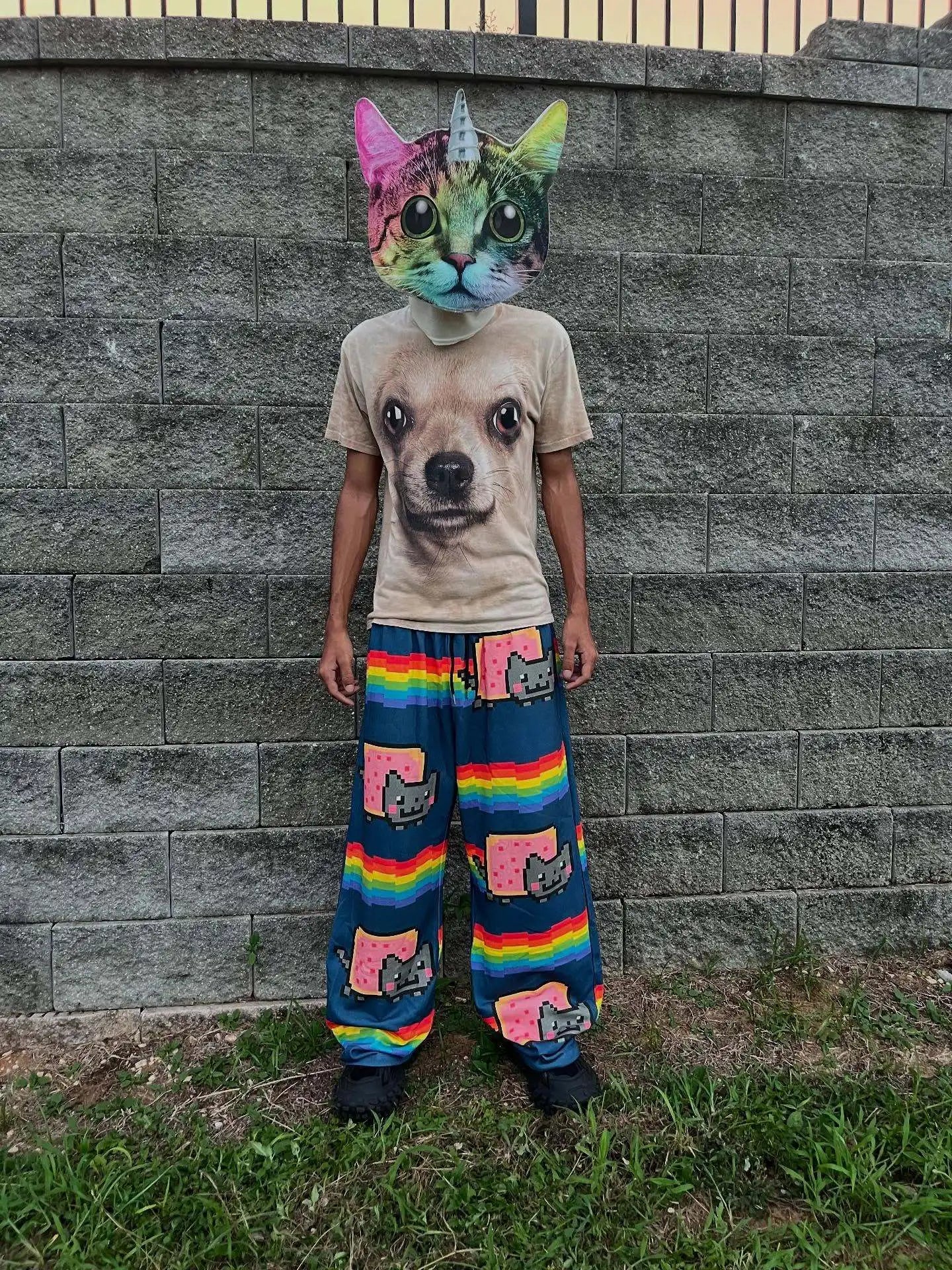 Jojo Bizarre Adventure Y2k Pants Baggy Men Elastic Waist Streetwear Hip Hop Vintage Sweatpants Casual Pants Men Clothing