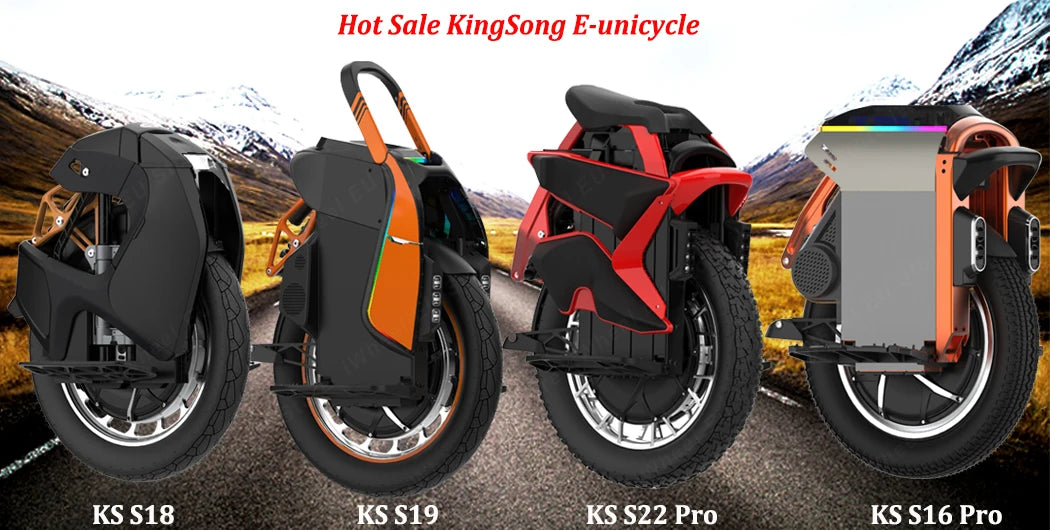 KingSong F22 Pro 176.4V 3108Wh 5500W Motor Samsung 50S 130km/h 10mm Suspension Travel Off-Road Tire Electric Unicycle