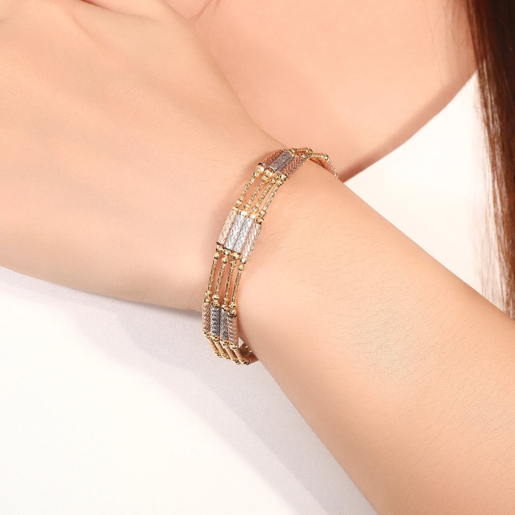 Provence 18K Solid Gold Magnetic Bracelet/Necklace Premium Luxury Jewelry Gift for Women Men Trendy Link Chain Fine Jewelry