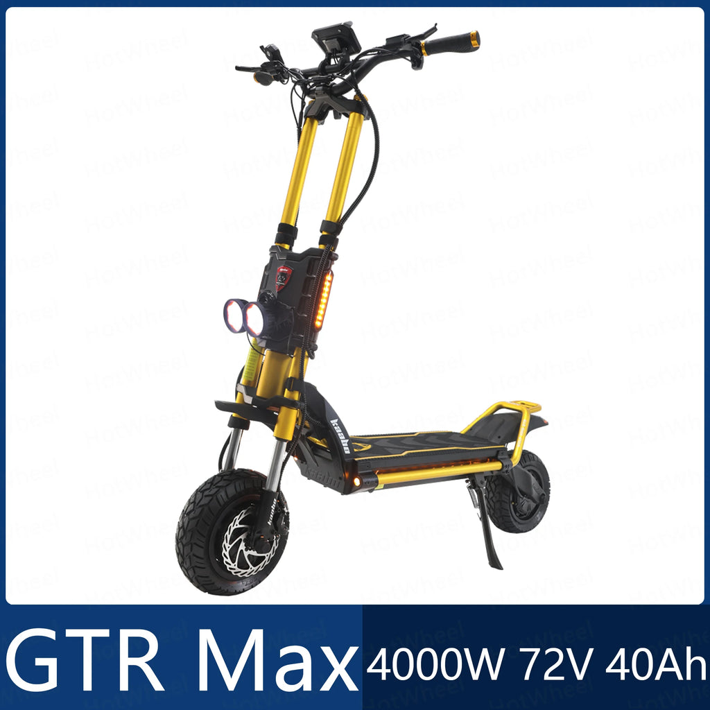 KB Wolf King GTR Max Electric Scooter 2000W*2 Motor 72V 40Ah Battery 2in1 FOC Controller Central Display 12inch Vacuum CST Tire