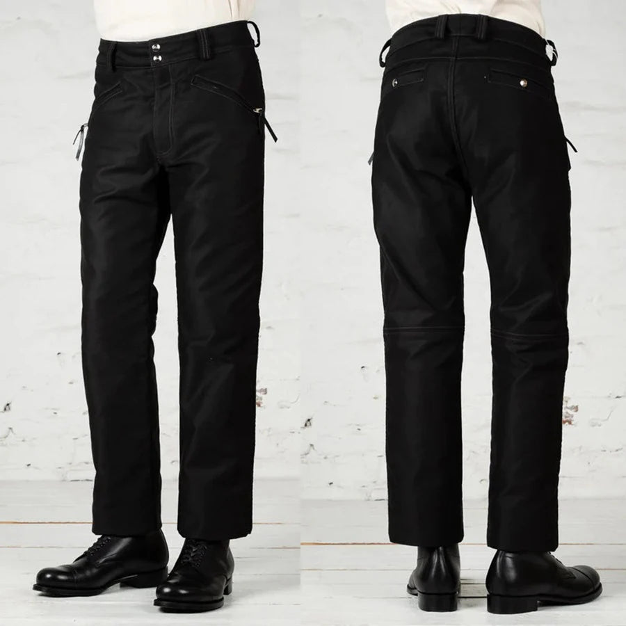 BUCO 1950s leather pants J-99 cotton jungle off-road knight pants