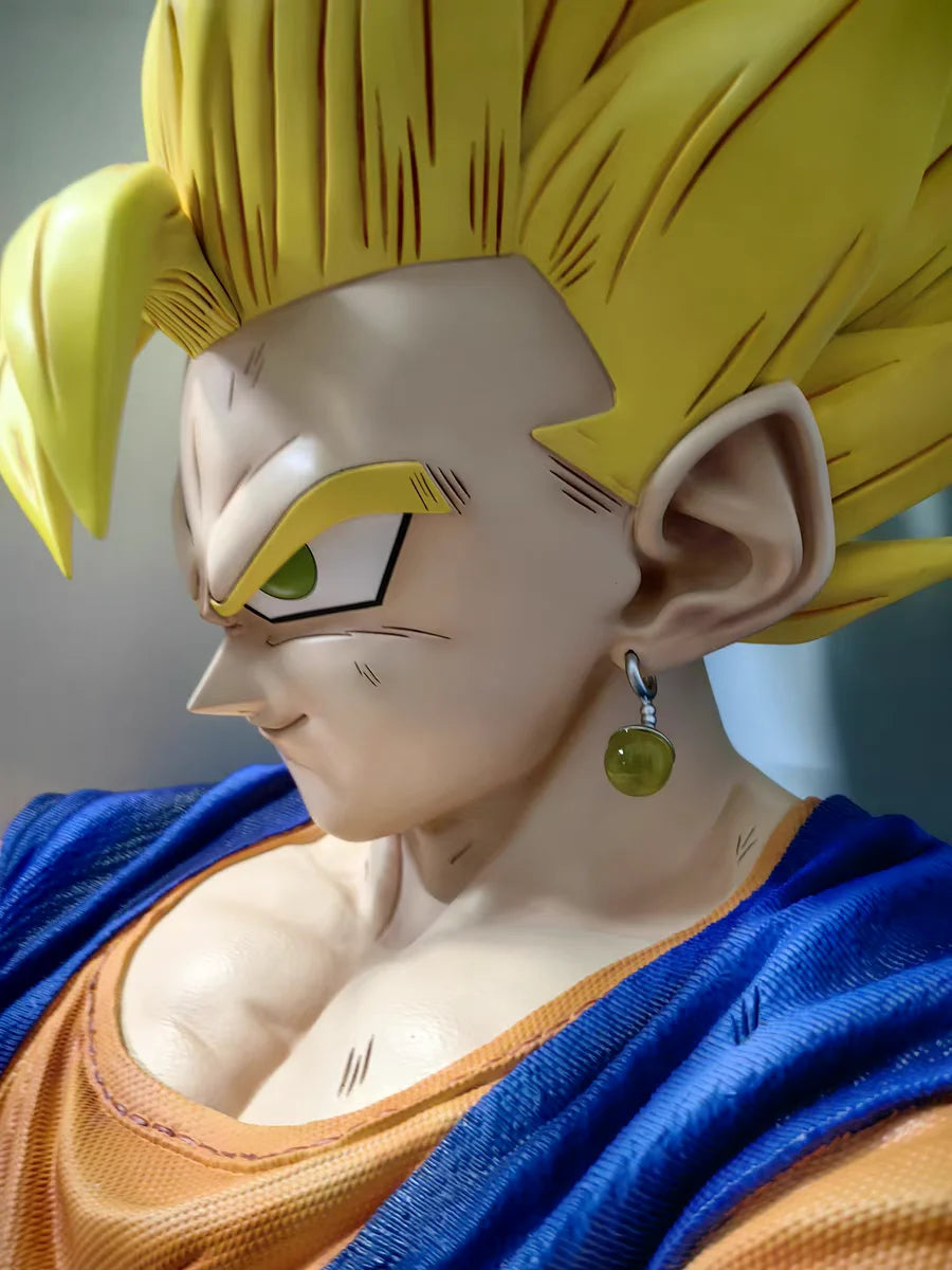 82cm Dragon Ball Anime Peripheral Vegeta Bej Ta Yonsei Super Saiyan Oversized 1:1 Statue Collection Big Ornament Model Gift Toys