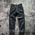15oz Heavyweight Thick Selvedge Indigo Denim Jeans Sakura Ruffle 2025 Spring 100% Cotton Loose Straight Pants Japanese Men