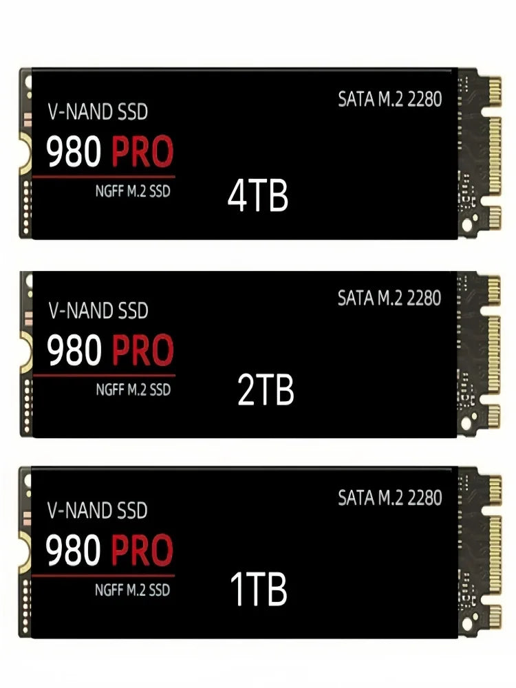 M.2 980 pro 4TB 2TB 1TB 2280 high speed Internal Solid State Drive NGFF SATA  TLC 560MB/s for Laptop And Desktop game console