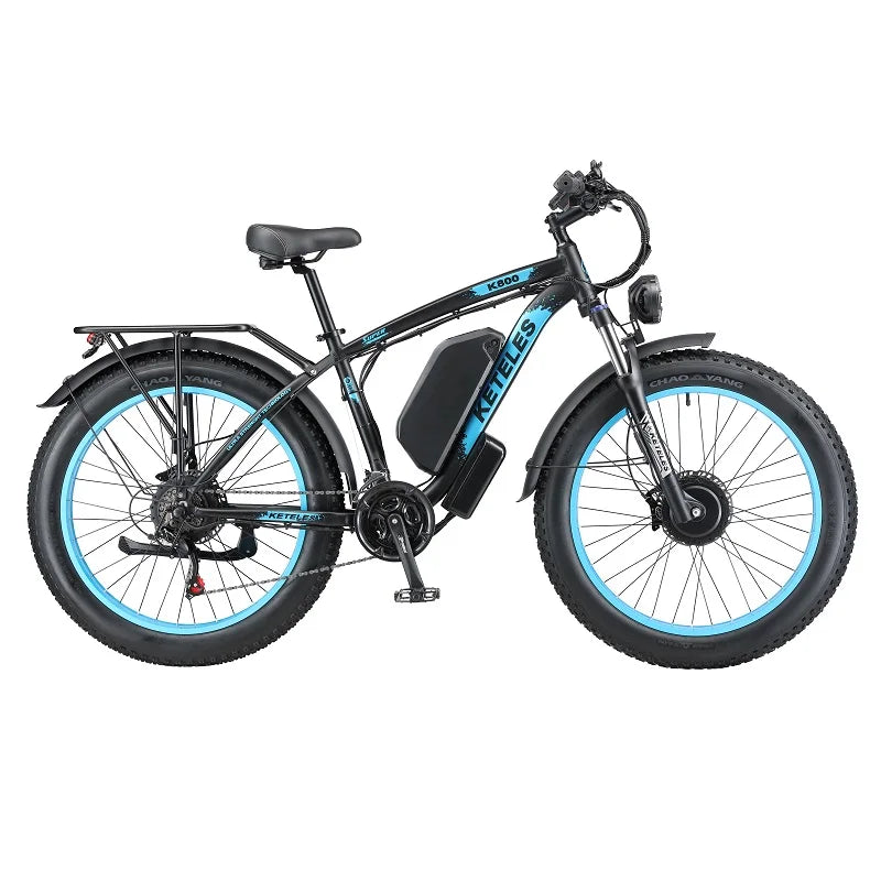 Drop Shipping US Warehouse for K800 26" Dual Brushless Motor 2000W 23AH Battery Mountain Bike Fat Tire Electric Bicycle