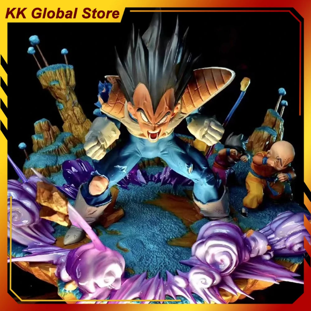1/6 Dragon Ball Anime Figure Vegeta Fast Break Perimeter Resin Model Statue Desktop Decoration Ornaments Kids Christmas Gift Toy