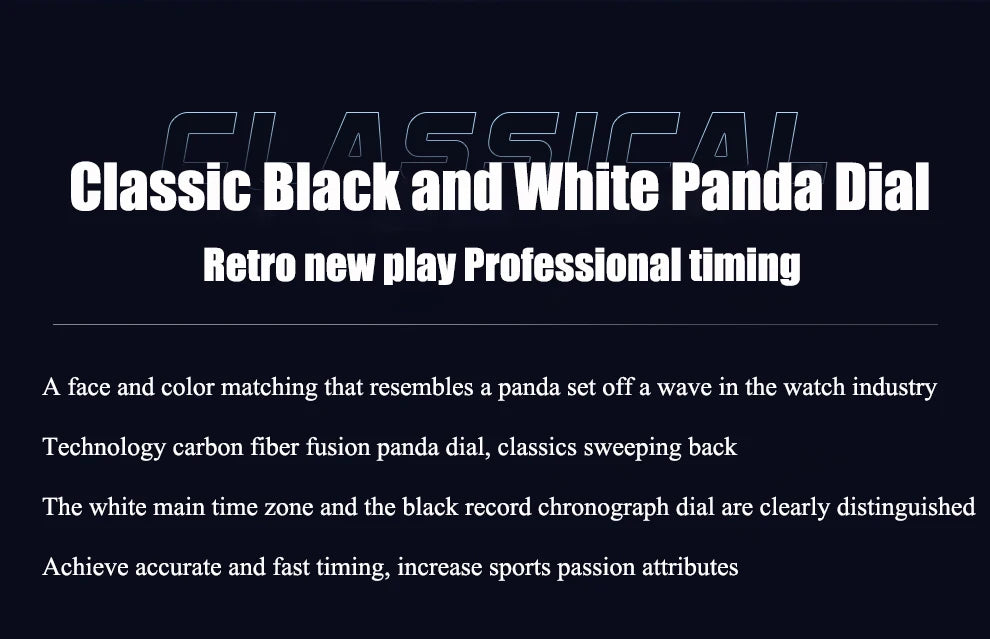 Haofa Watch for Men Full Carbon Fiber Chronograph Automatic Mechanical Watch Sapphire Waterproof Wristwatch Multifunction 2366-1