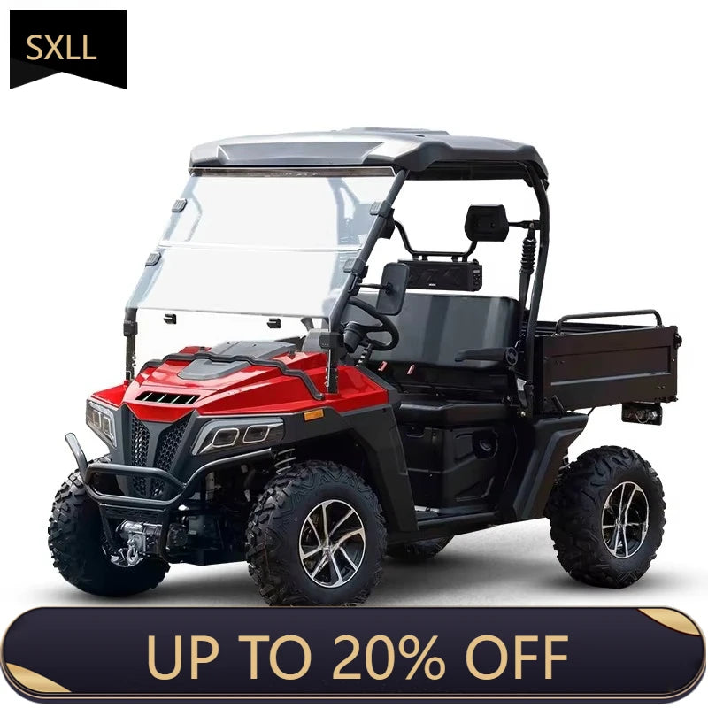 SXLL  10KW 72v All Terrain 4 Wheel Farm UTV Utility Vehicle