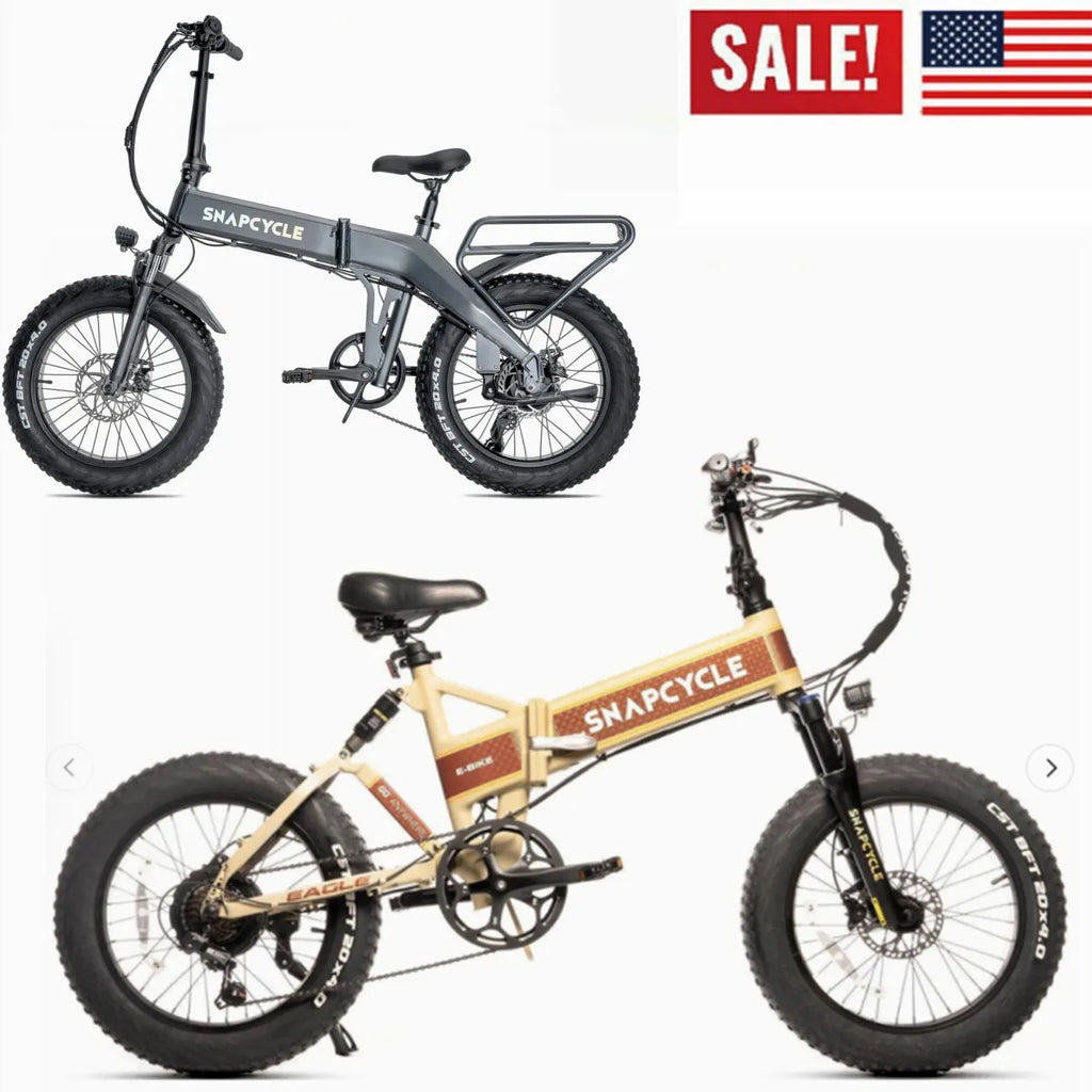 ELECTRIC Foldable BIKE 750W 48V 15AH Max 48KM/H E-BIKE 20" FatTire 7 Speed