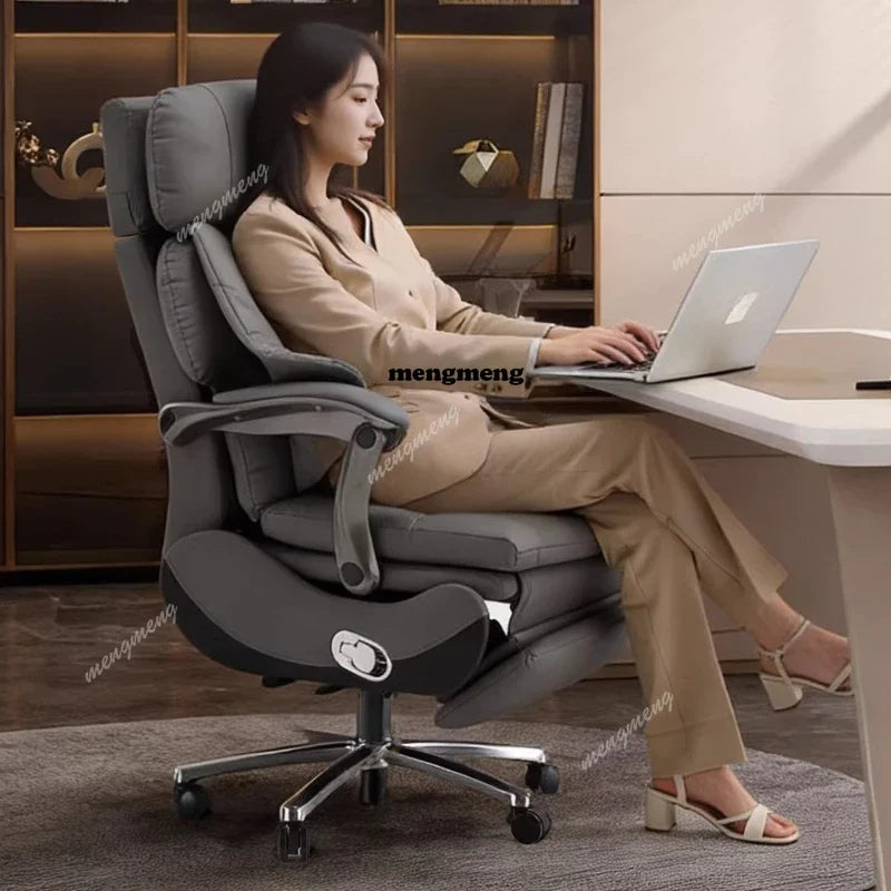 Hot sales Multi functional genuine leather elegant luxury gaming chairs cadeira gamer home furniture Ergonomically designed offi