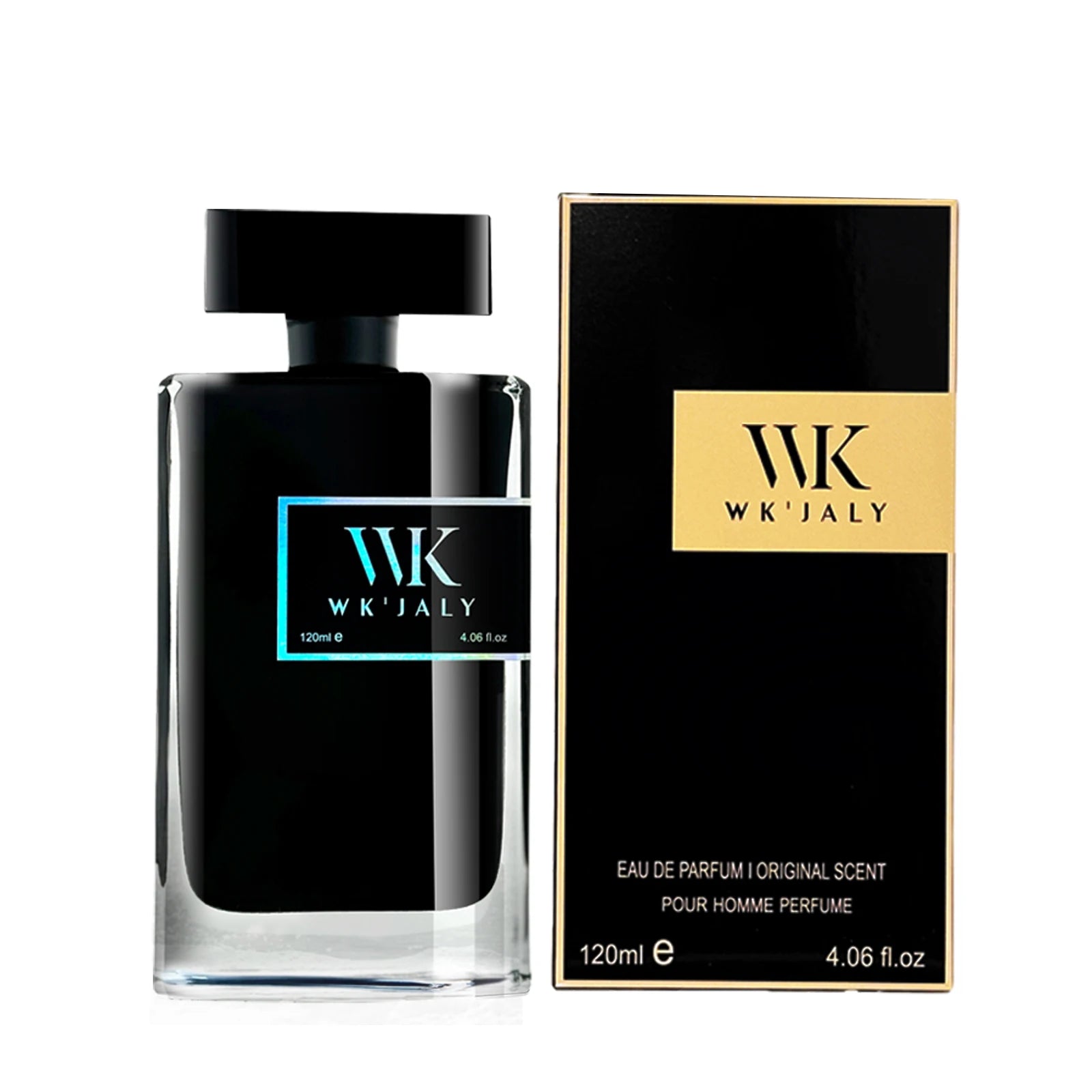 WK JALY Eau De Parfum For Men, With Notes of Bergamot, Woody, Rosemary, Men's Cologne Perfume, Long Lasting Scent, 120ml/4 oz