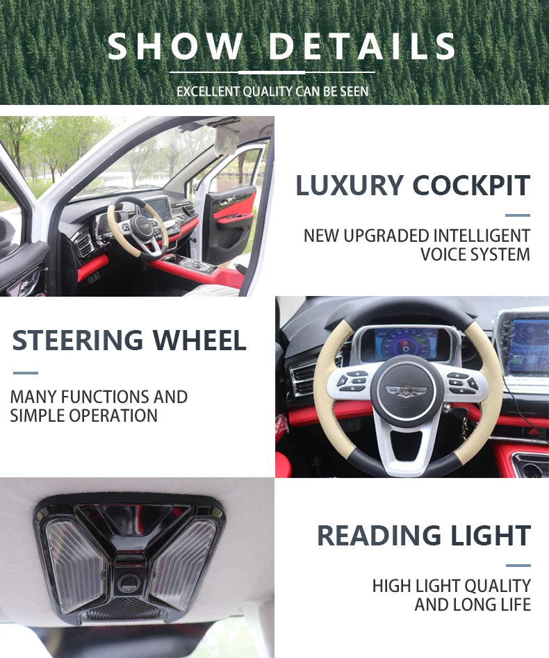 Hot Sale 2025 Made In China Style Four-Wheel New Energy Vehicle Low-Cost Electric Car Adult Car