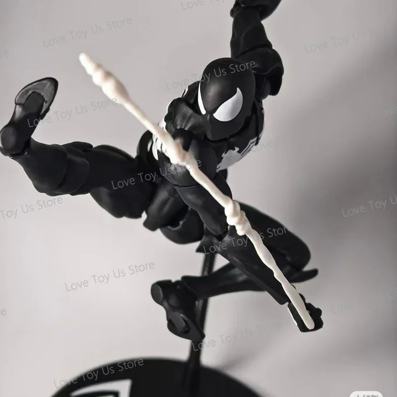 Mess Toys Spider-Man Symbiote Black Suit – Neighbor & Scarlet Spider Anime Action Figure – In Stock Gift Toy