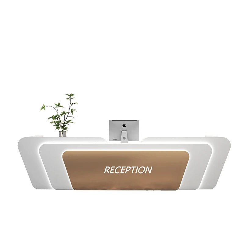 Italian Minimalist Checkout Counter Nordic Luxury Beauty Salon Medical Reception Desks Training Institution Office Furniture FYR