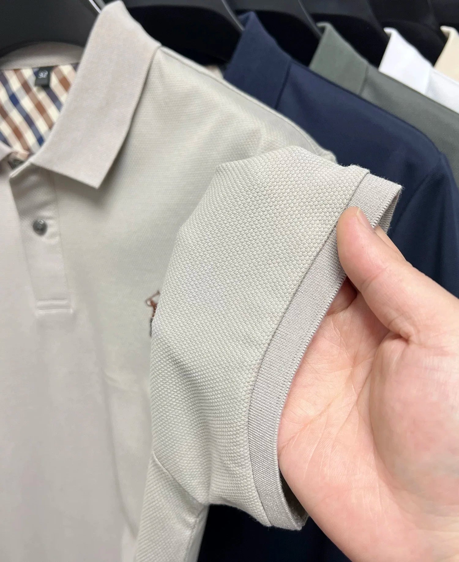 Designer luxury brand short sleeve polo shirt men summer trend striped hot selling Paul embroidery business casual golf T-shirt