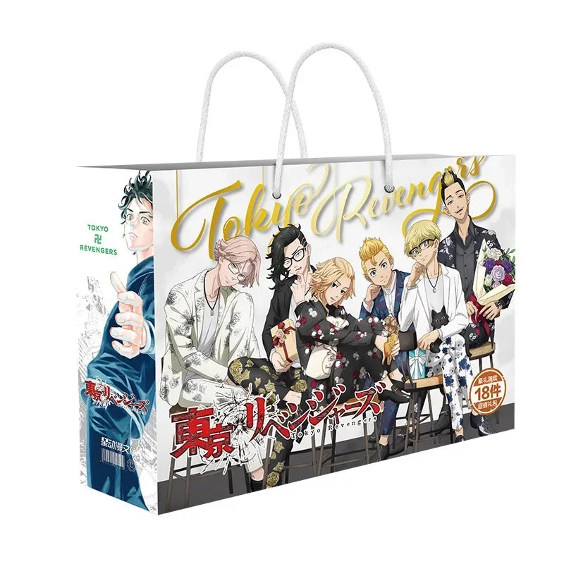 Anime Lucky Gift Bag Stray dogs ONE PIECE Genshin Impact Collection Toy Include Postcard Poster Bookmark Sleeves
