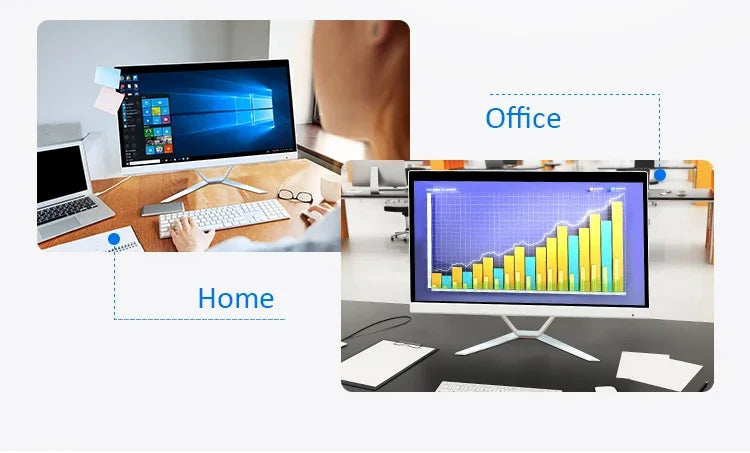 factory price 24 inch core i3 i5 i7 i9 CPU generation gaming pc full setup all in one computadora all-in-one computers with OEM