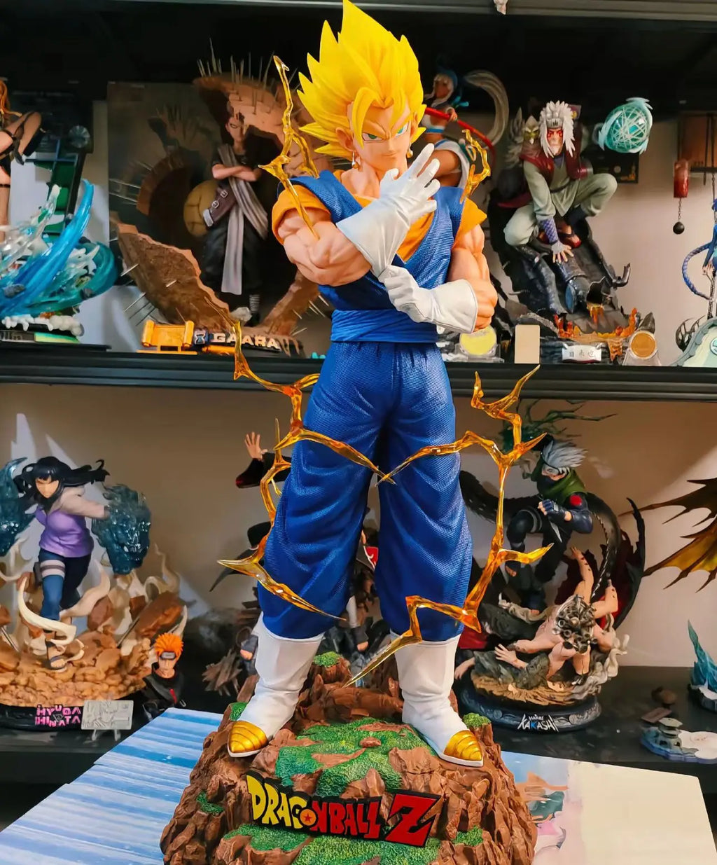 82cm New Dragon Ball Anime Figure Vegetto Peripheral Resin Model Collect Statue Desktop Decoration Ornaments Birthday Gifts Toys