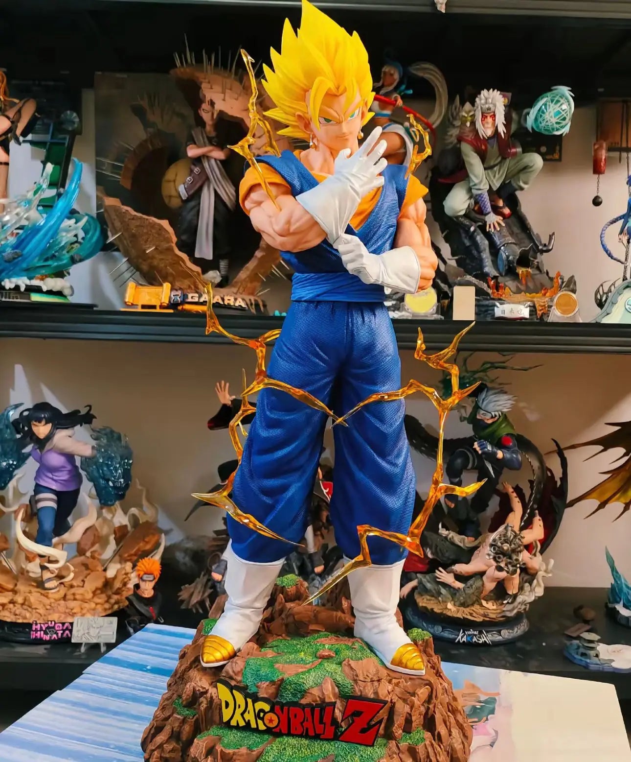 82cm New Dragon Ball Anime Figure Vegetto Peripheral Resin Model Collect Statue Desktop Decoration Ornaments Birthday Gifts Toys