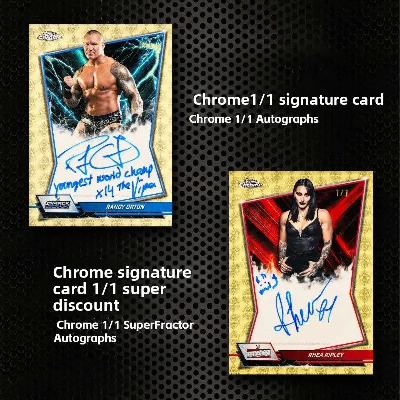 Chrome WWE Trading Cards Mega Box Genuine Collectible Mystery Box Hobby Gifts for Boys Girls Kids Birthday Christmas Presents
